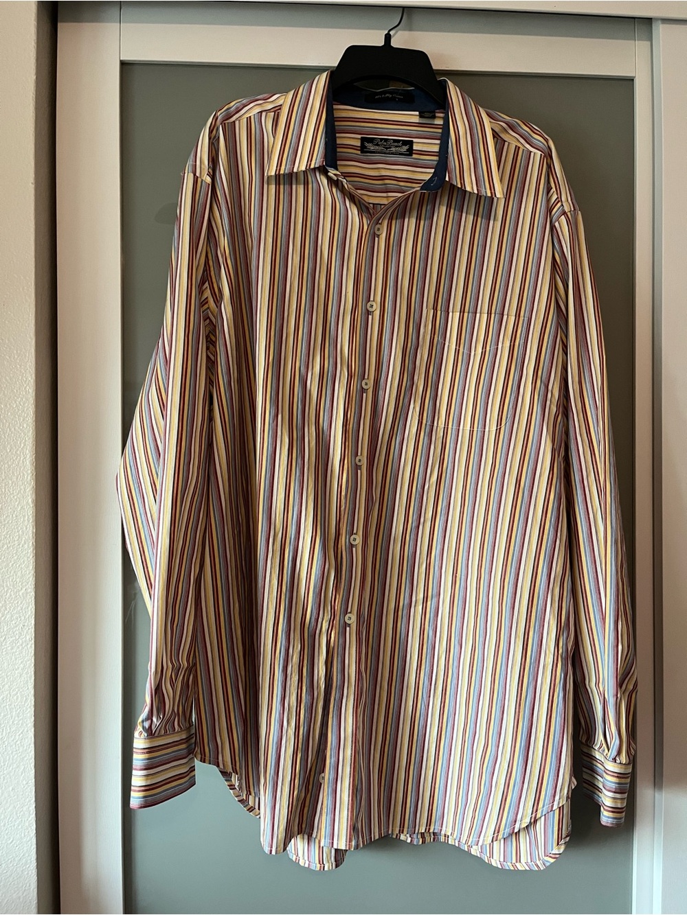 Palm Beach collection men’s long sleeve button-down collar shirt, 416